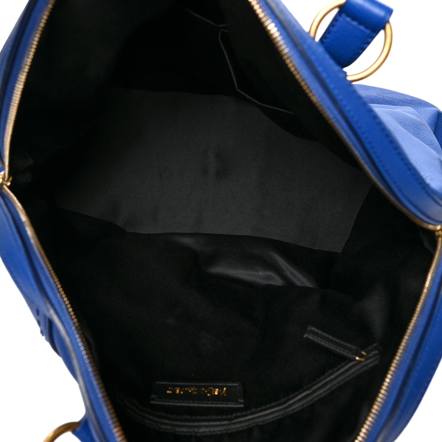 Saint Laurent Calfskin Oversized Muse Blue 5 of 10