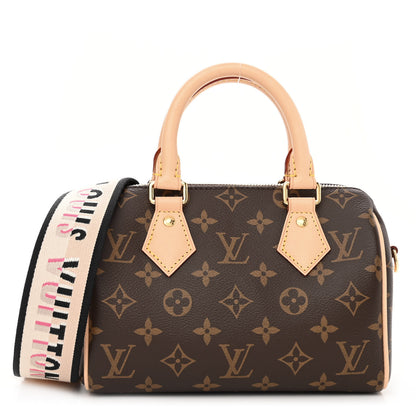 Louis Vuitton Monogram Speedy Bandouliere 20 Black 1 of 10