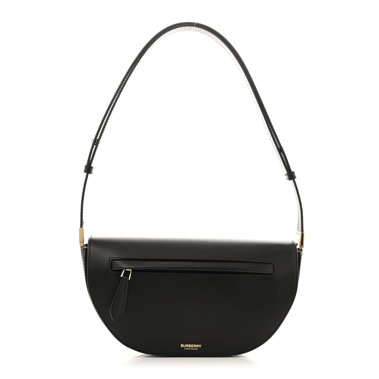 Calfskin Small Olympia Shoulder Bag Black
