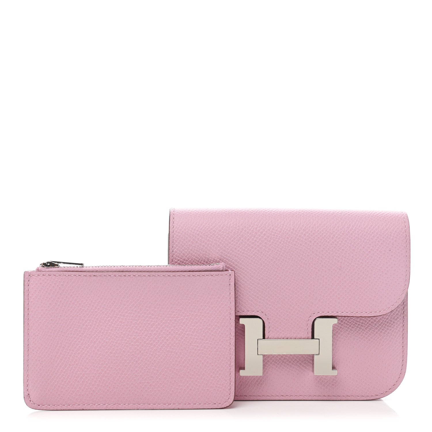 Hermes Epsom Constance Slim Wallet Mauve Sylvestre 3 of 10