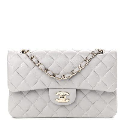 Chanel Caviar Quilted Small Double Flap Grey 1 of 9