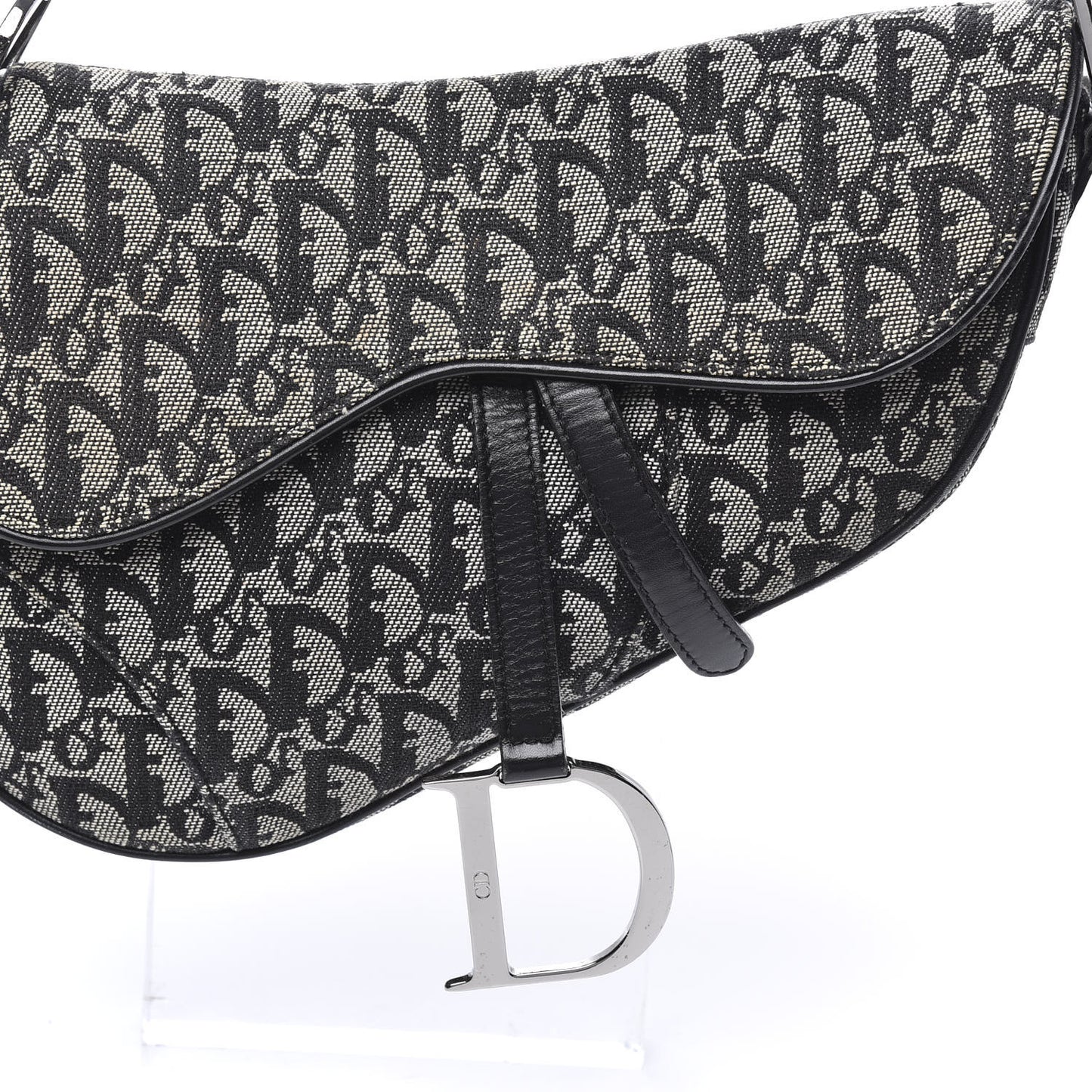 Monogram Saddle Bag Black