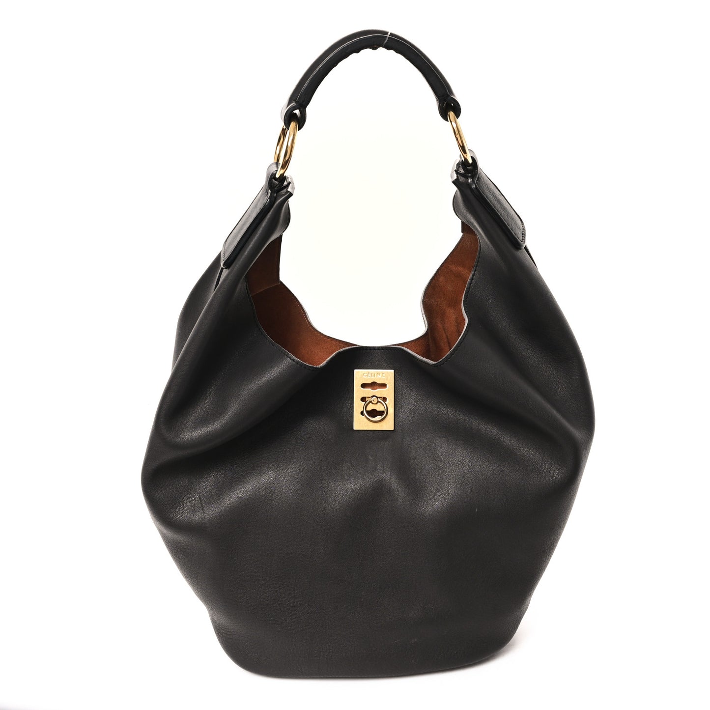 Calfskin Hobo Black