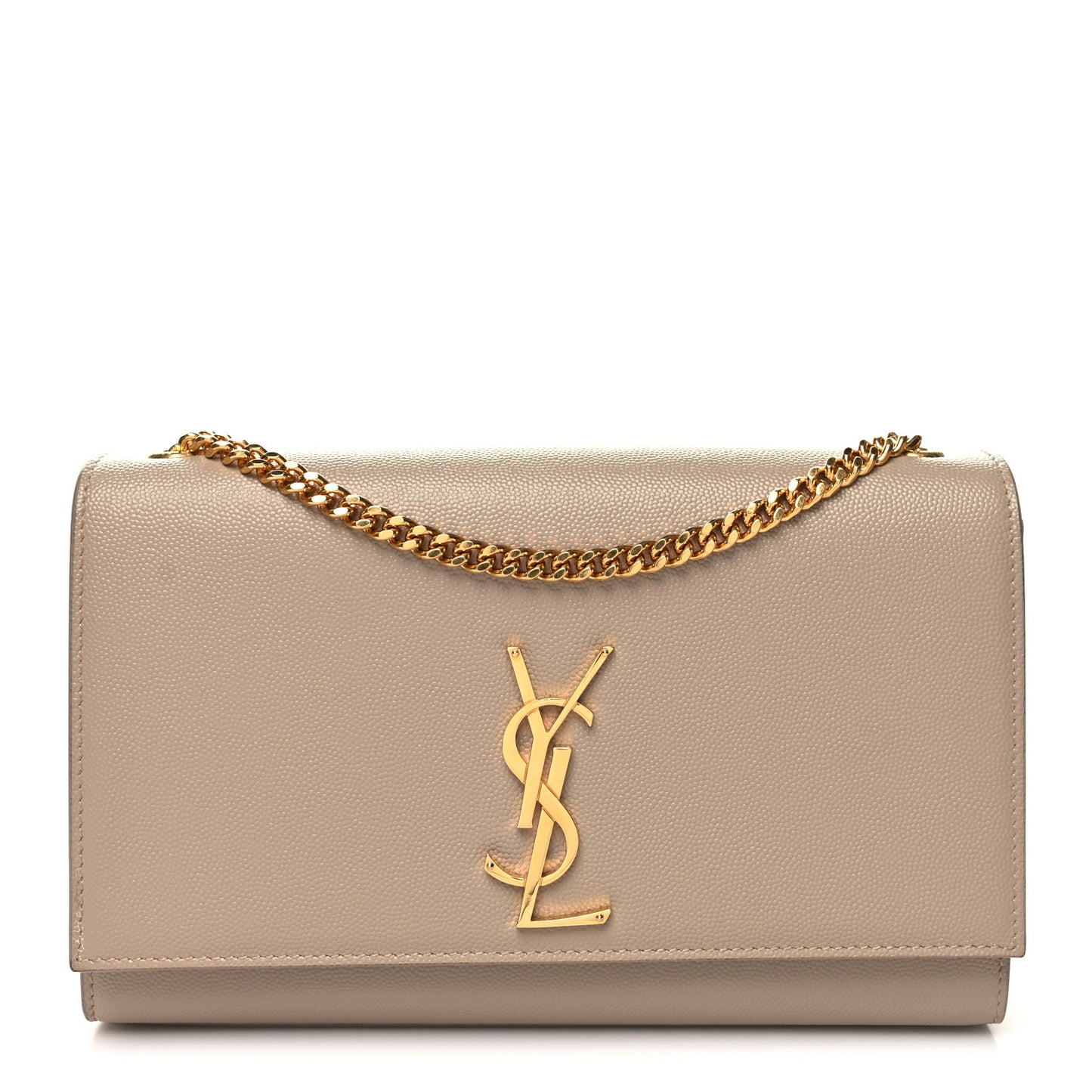 Grain De Poudre Medium Monogram Kate Satchel Dark Beige