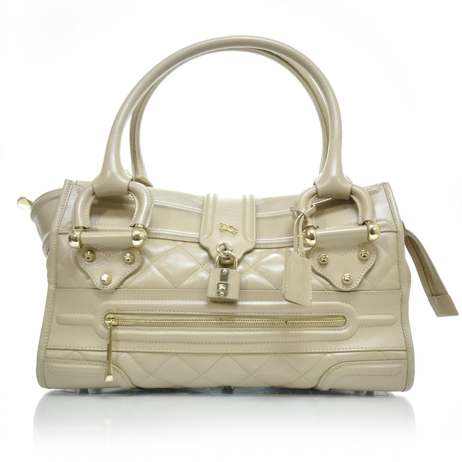 Burberry Leather Quilted Manor Tote 1 of 9