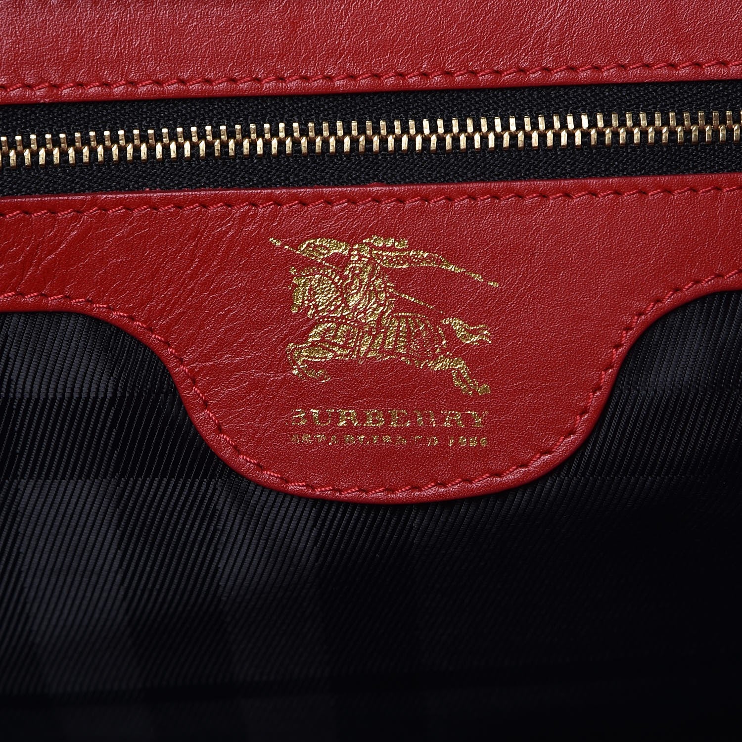 Burberry Calfskin Quilted Large Manor Tote Red 6 of 16