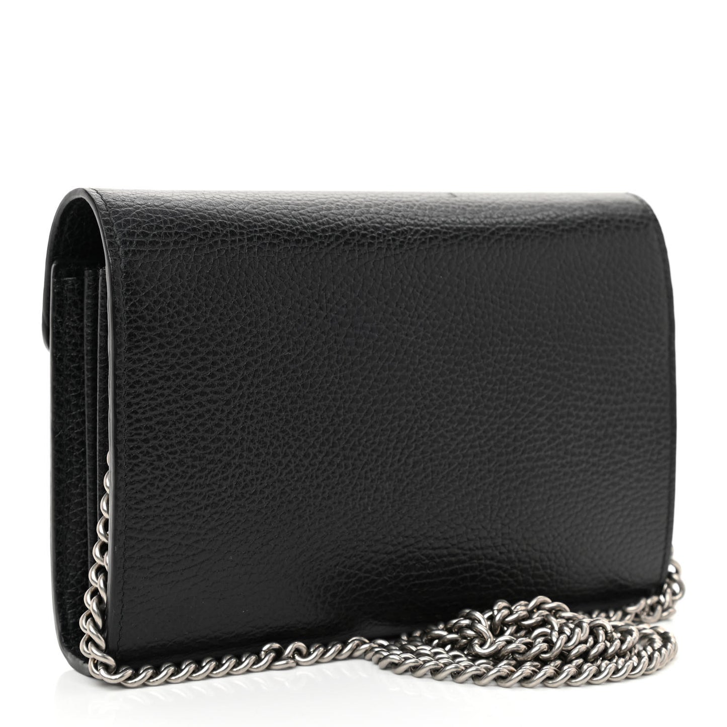 Calfskin Mini Dionysus Chain Wallet Black