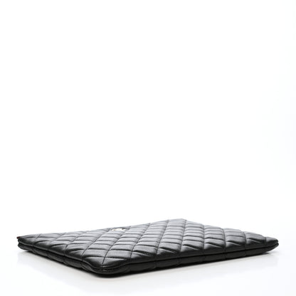 Chanel Caviar Quilted Medium Cosmetic Case Black 4 of 8