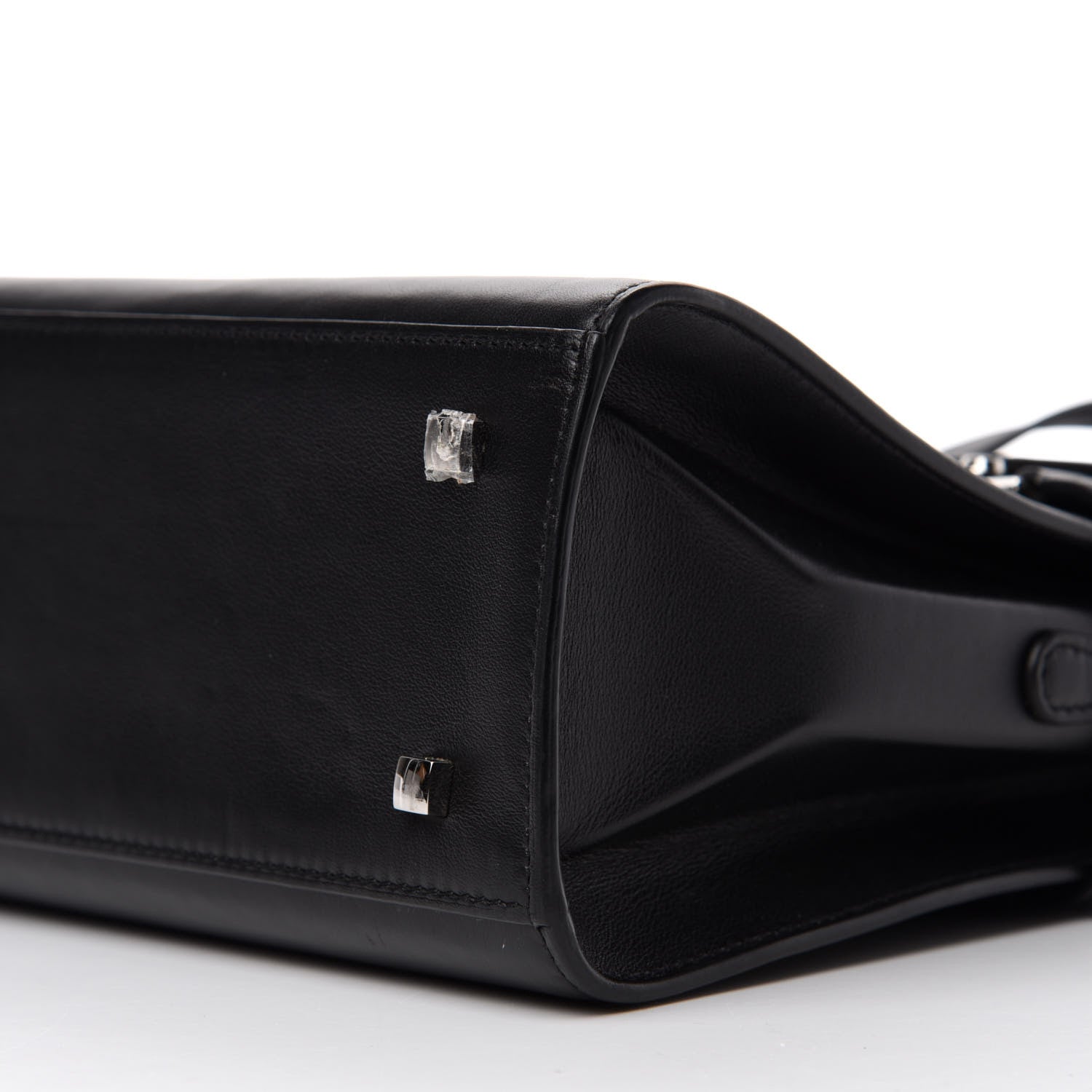 Delvaux Calfskin MM Tempete Satchel Black 8 of 11