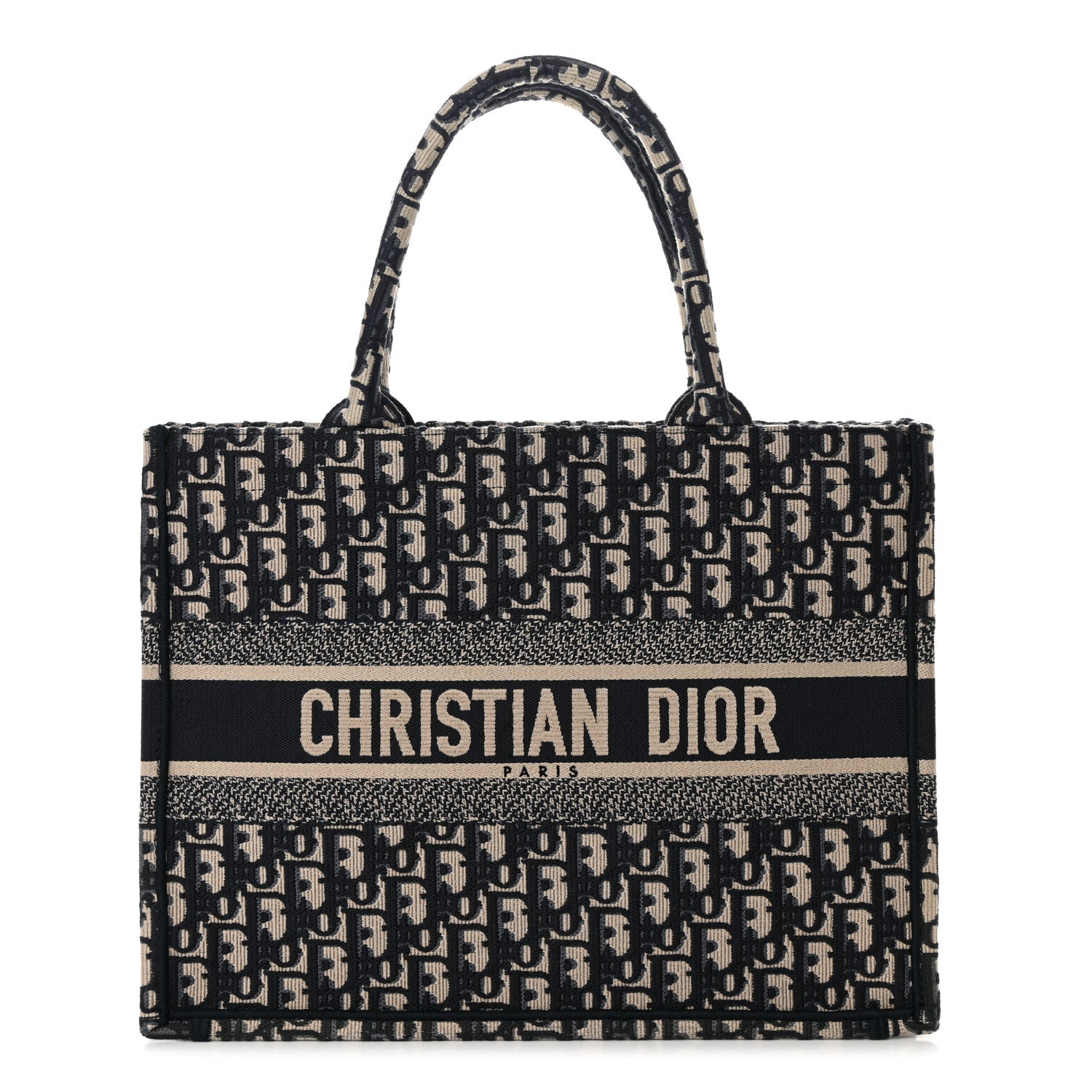 Christian Dior Oblique Medium Book Tote Blue Multicolor 1 of 13