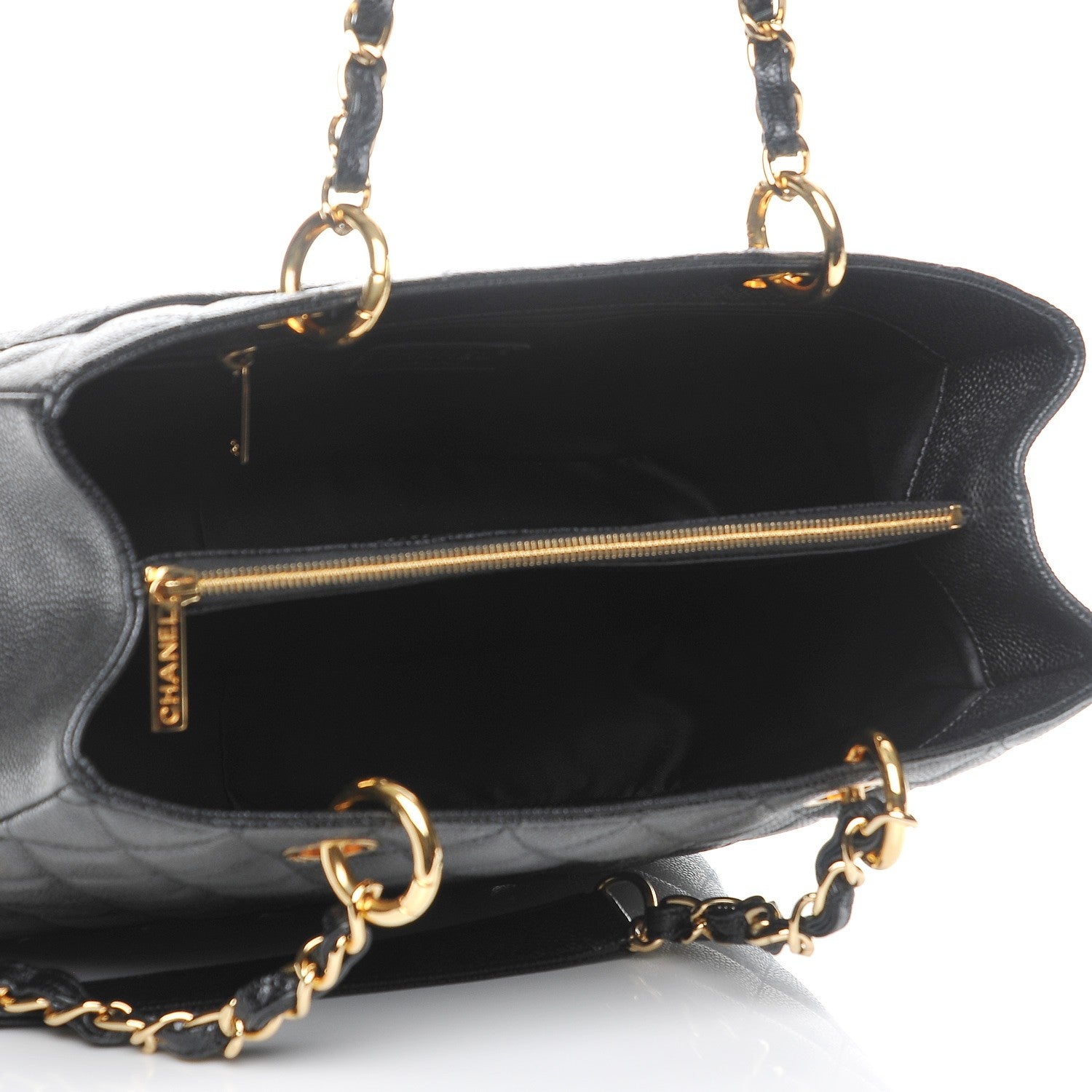 Chanel Caviar Quilted Grand Shopping Tote GST Black 5 of 7