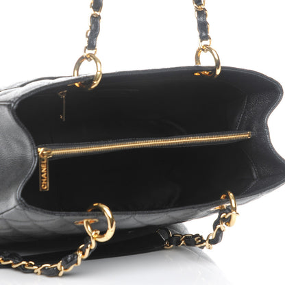 Chanel Caviar Quilted Grand Shopping Tote GST Black 5 of 7