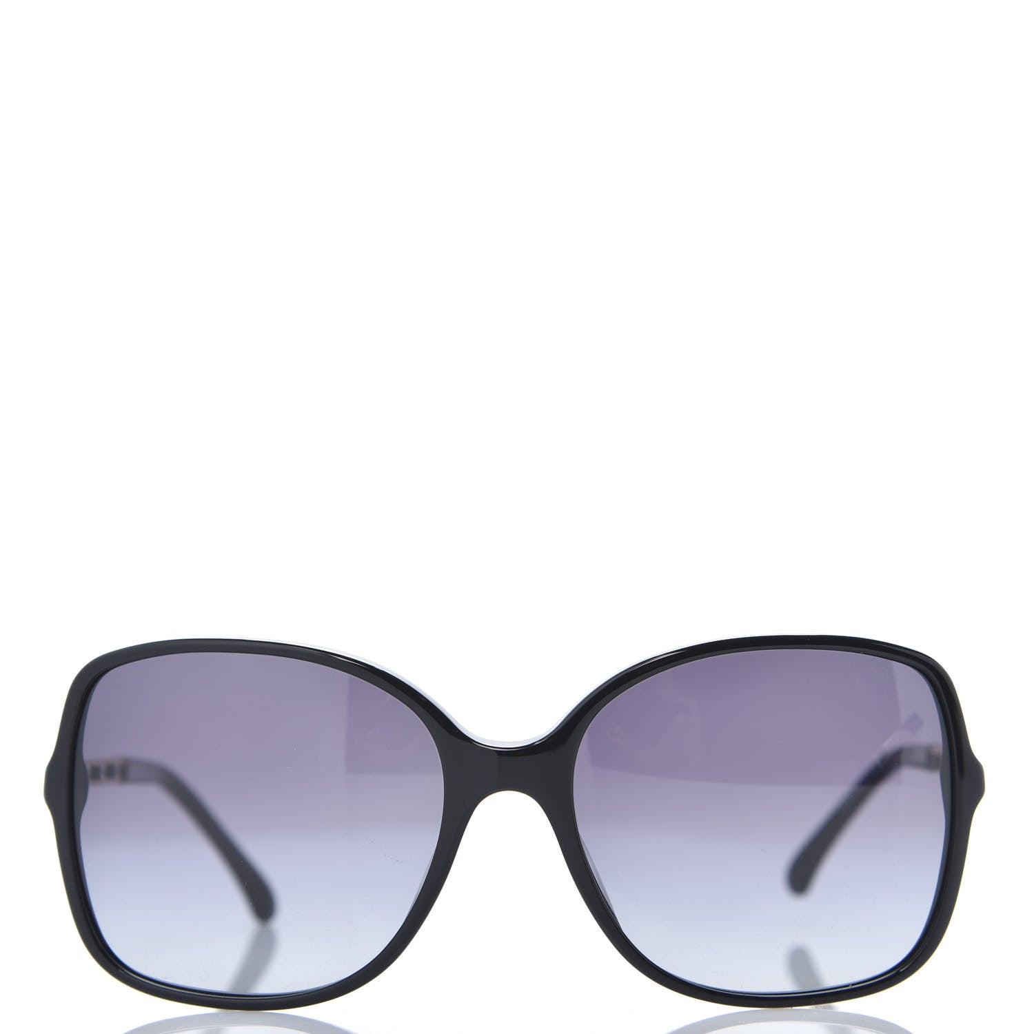 Chanel Lambskin Square Chain Sunglasses 5210-Q Black 3 of 8
