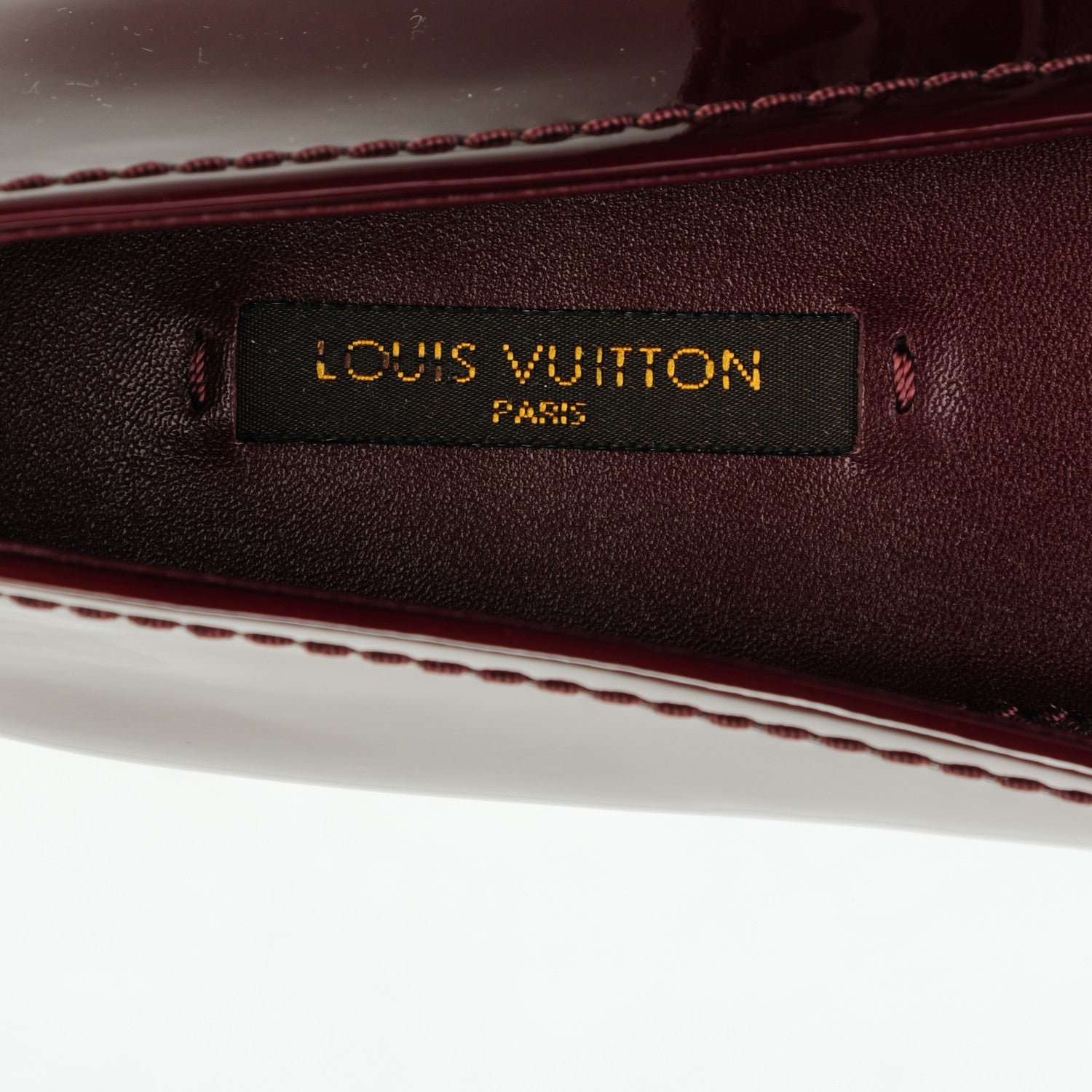 Louis Vuitton Patent Calfskin Oxford Ballerina Flats 38.5 Amarante 7 of 8