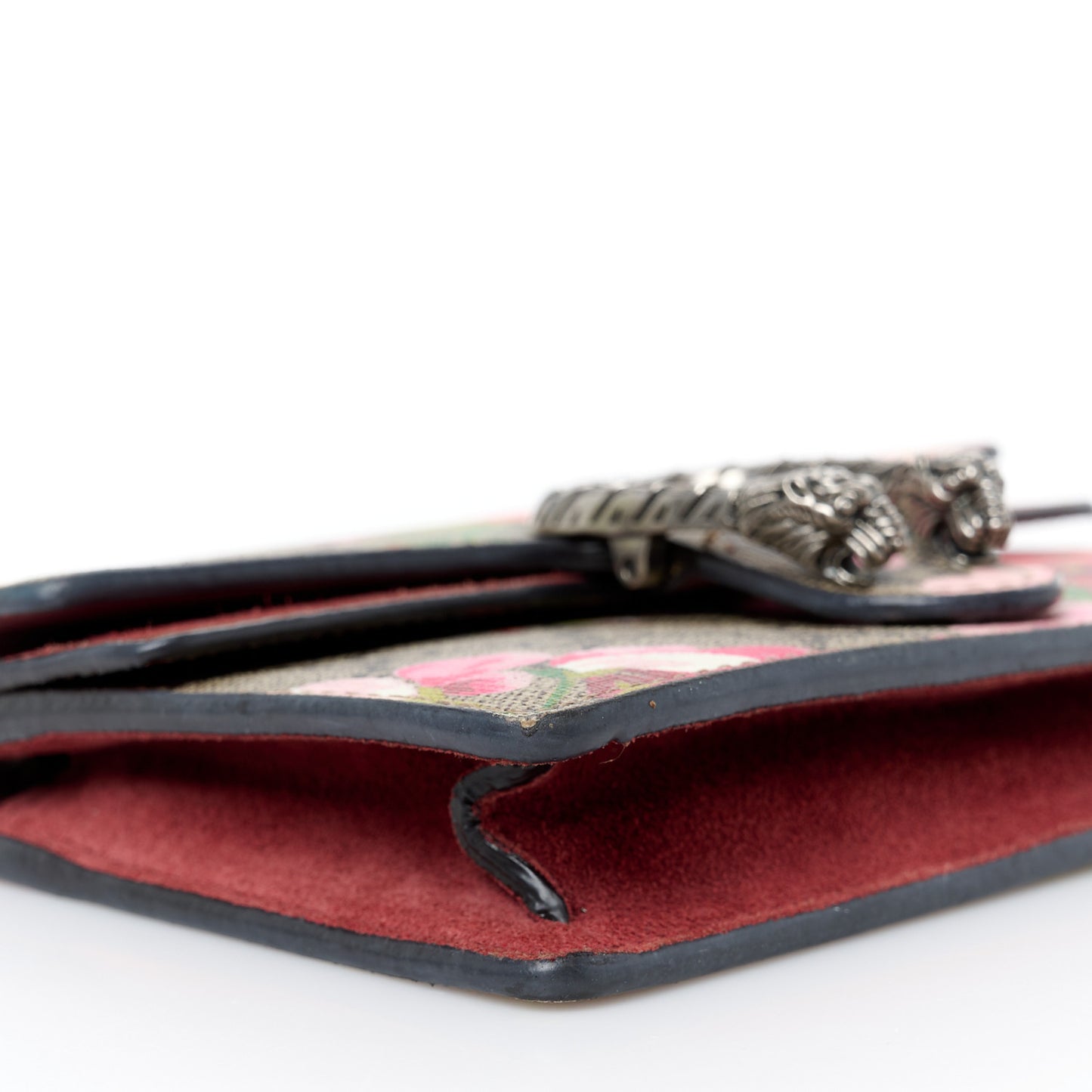 GG Supreme Monogram Blooms Super Mini Dionysus Shoulder Bag Beige Multicolor Dry Rose