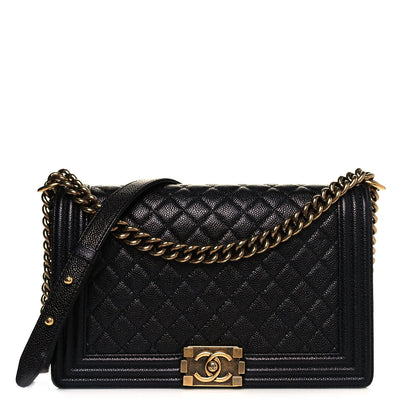 Chanel Caviar Quilted New Medium Boy Flap Black 1 of 13