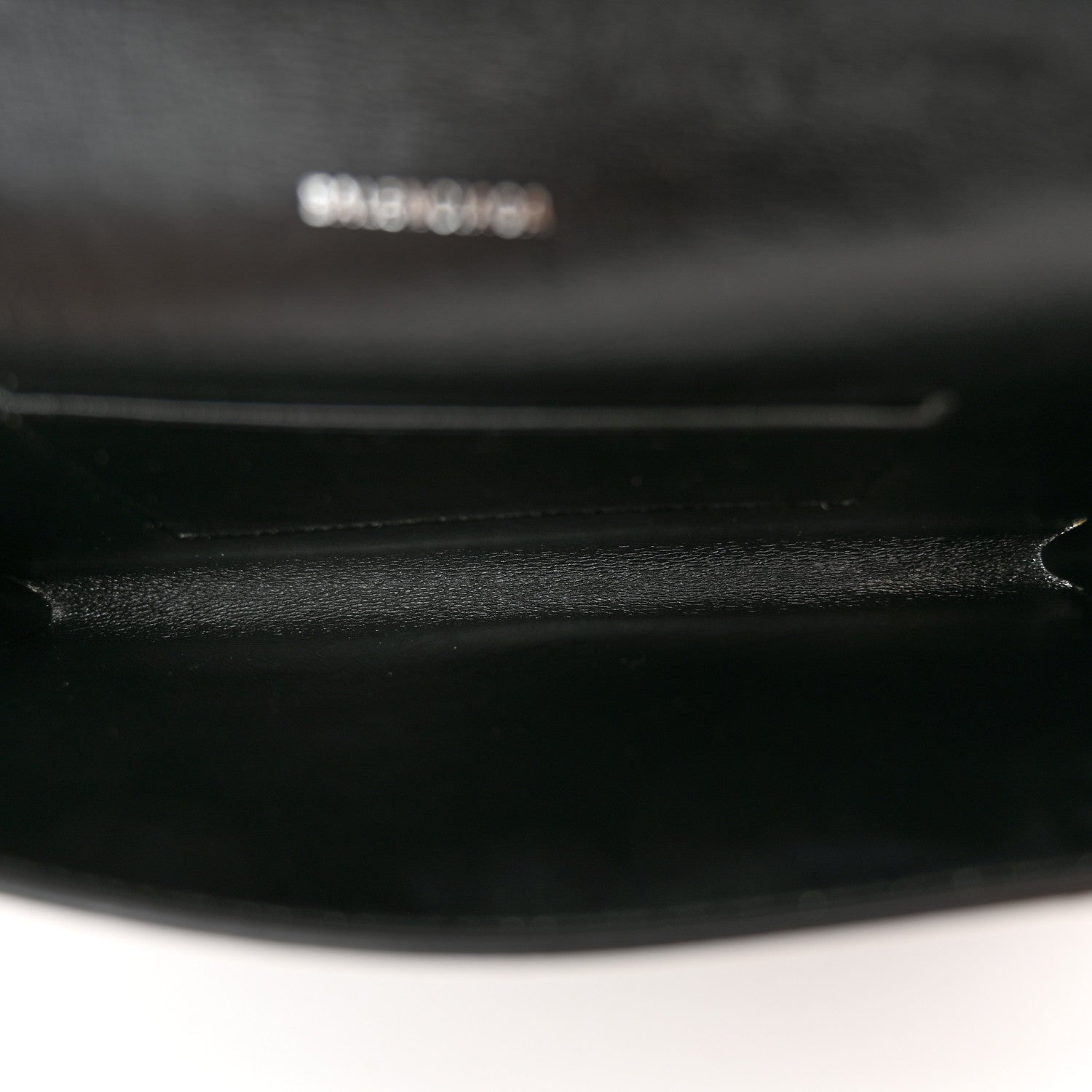 Balenciaga Grained Calfskin Logo Everyday Phone Holder Wallet On Chain Black White 5 of 12