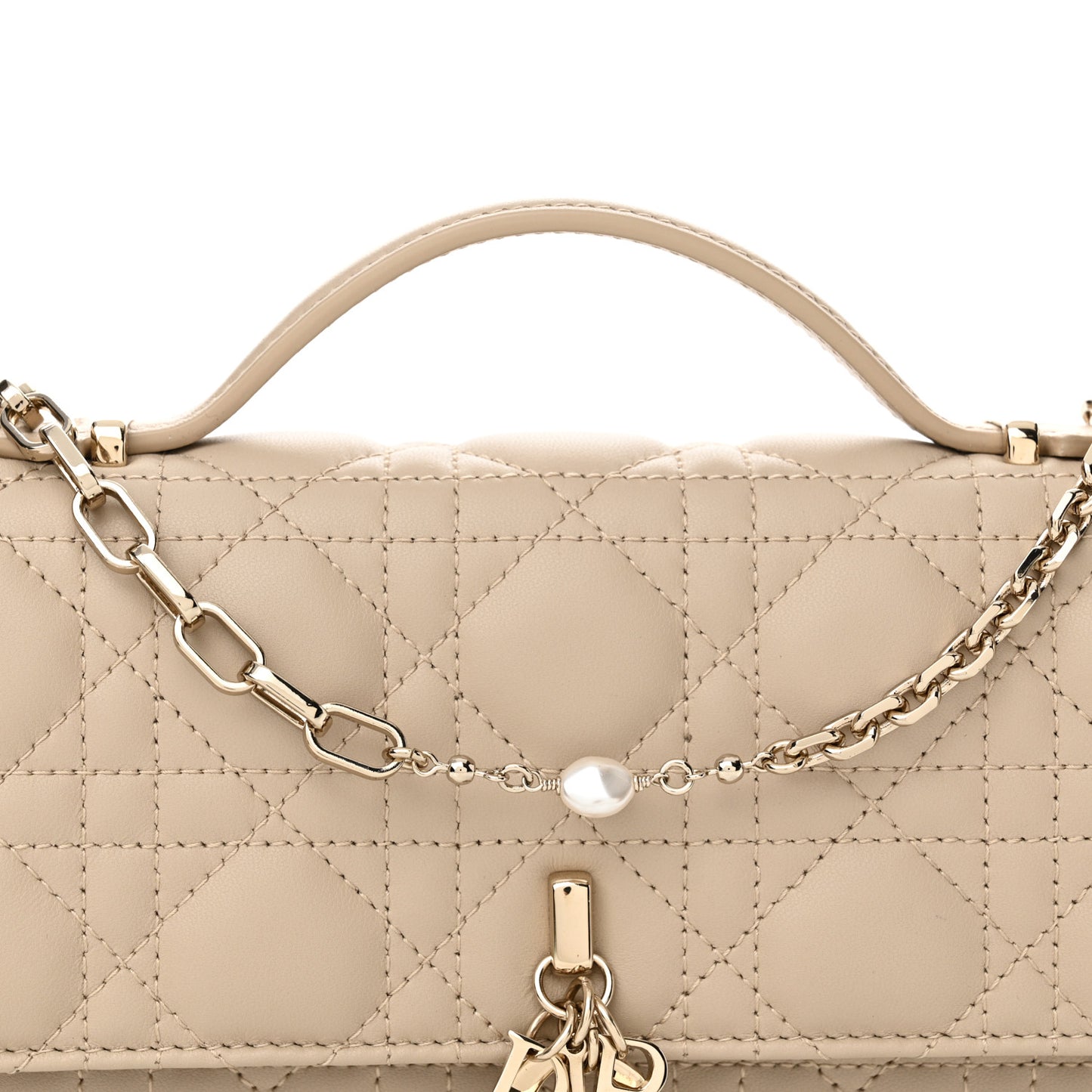 Lambskin Cannage Mini My Dior Bag Sand