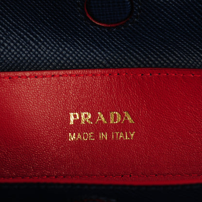 Prada Saffiano Cuir Medium Double Bag Inchiostro 6 of 7