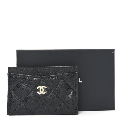 Chanel Caviar Quilted Card Holder Black 9 of 9