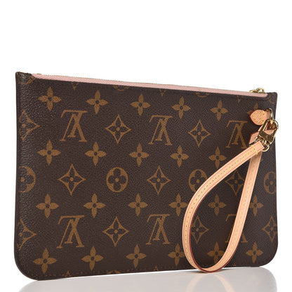 Louis Vuitton Monogram Neverfull MM GM Pochette Rose Ballerine 3 of 7