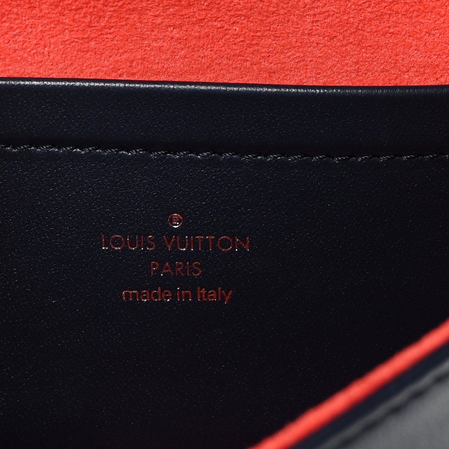 Louis Vuitton Lambskin Embossed Monogram LV Garden Pochette Coussin Navy 6 of 10