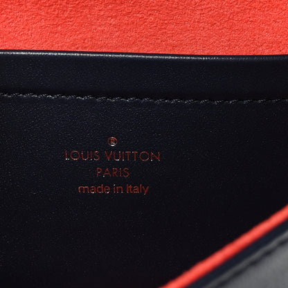 Louis Vuitton Lambskin Embossed Monogram LV Garden Pochette Coussin Navy 6 of 10
