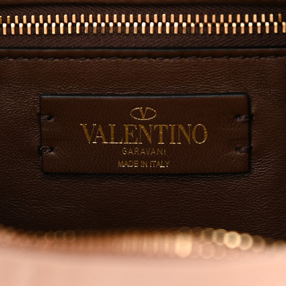 Valentino Garavani Nappa Small Roman Stud Hobo Rose Cannelle 6 of 10