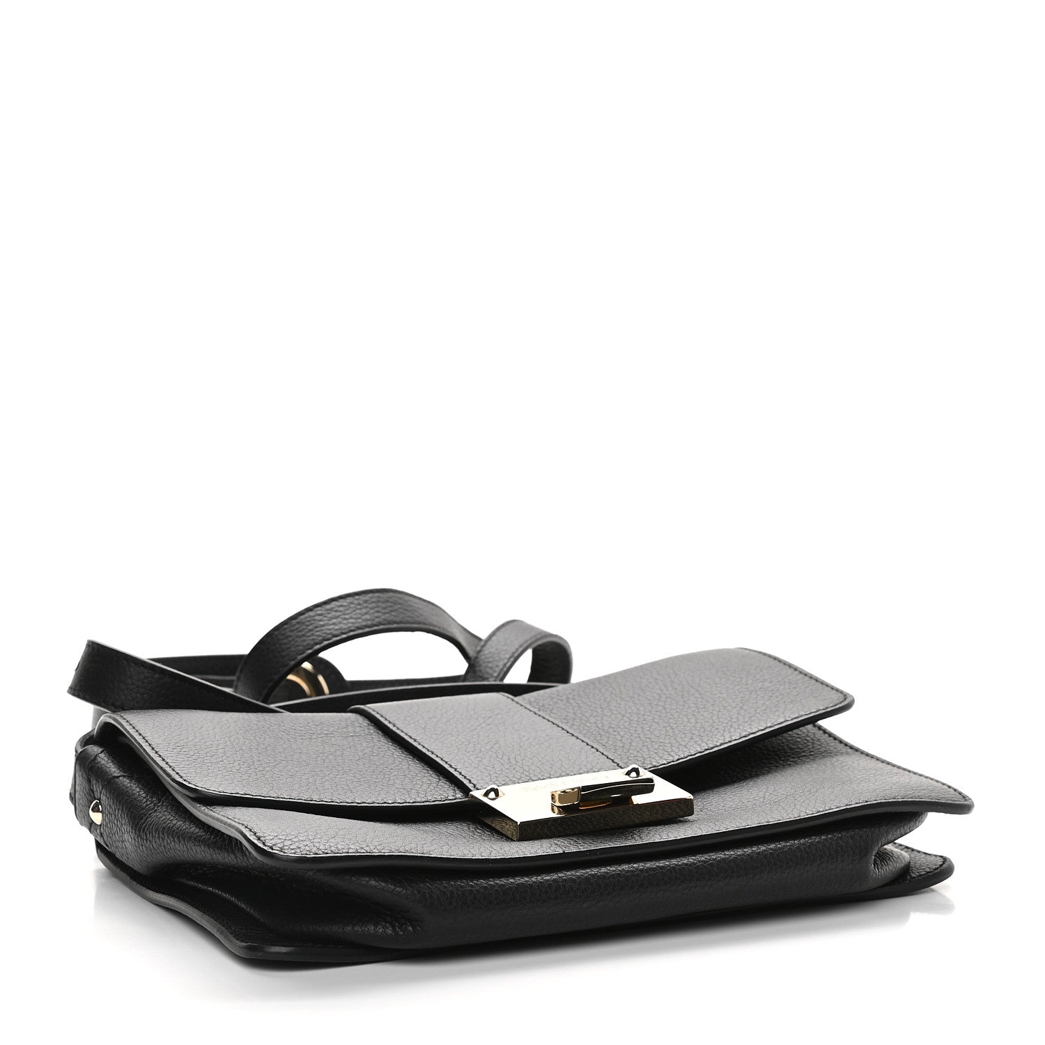 Jimmy Choo Grainy Pebbled Rebel Crossbody Bag Black 4 of 9