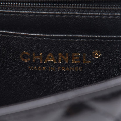 Chanel Patent Calfskin Quilted Mini Rectangular Flap Black 6 of 11