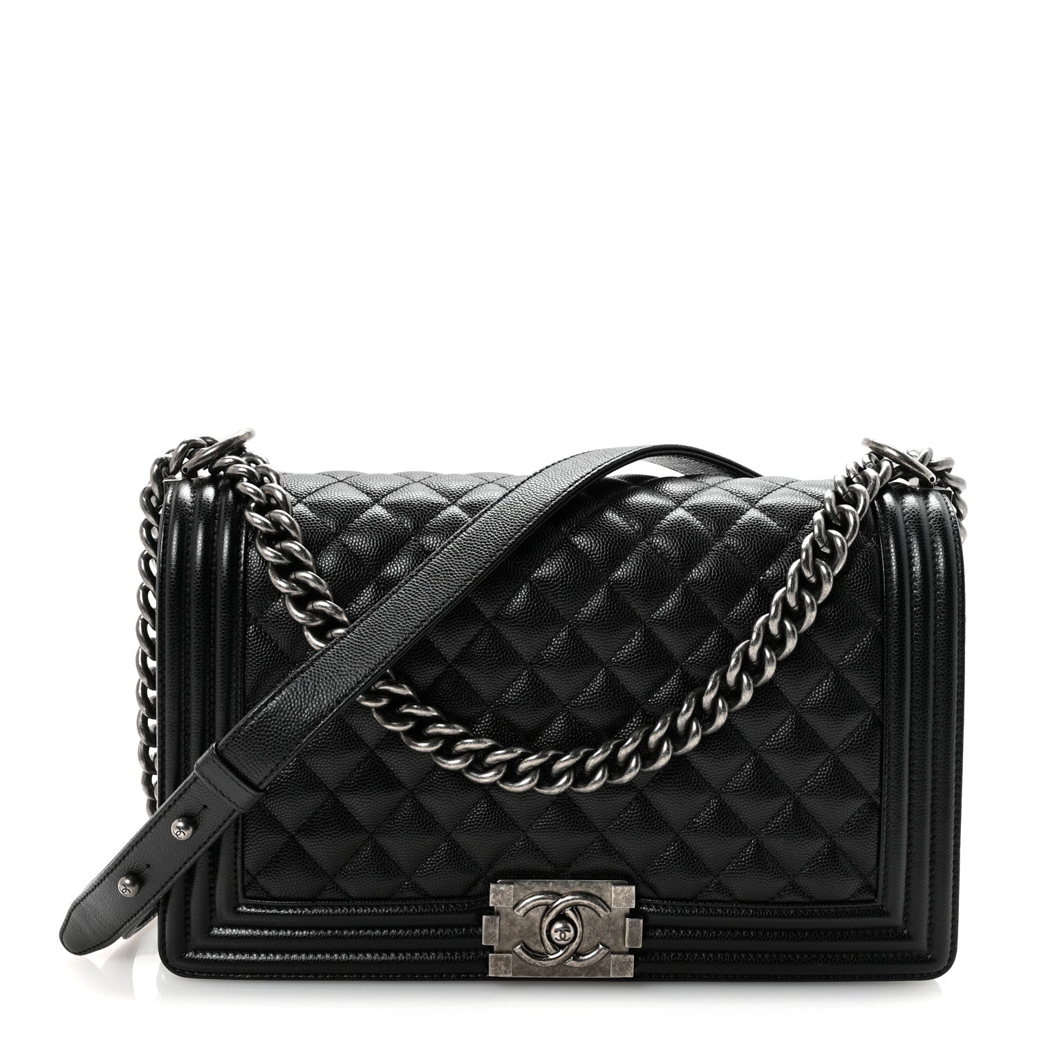 Chanel Caviar Quilted New Medium Boy Flap Black 1 of 10