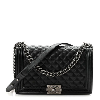 Chanel Caviar Quilted New Medium Boy Flap Black 1 of 10