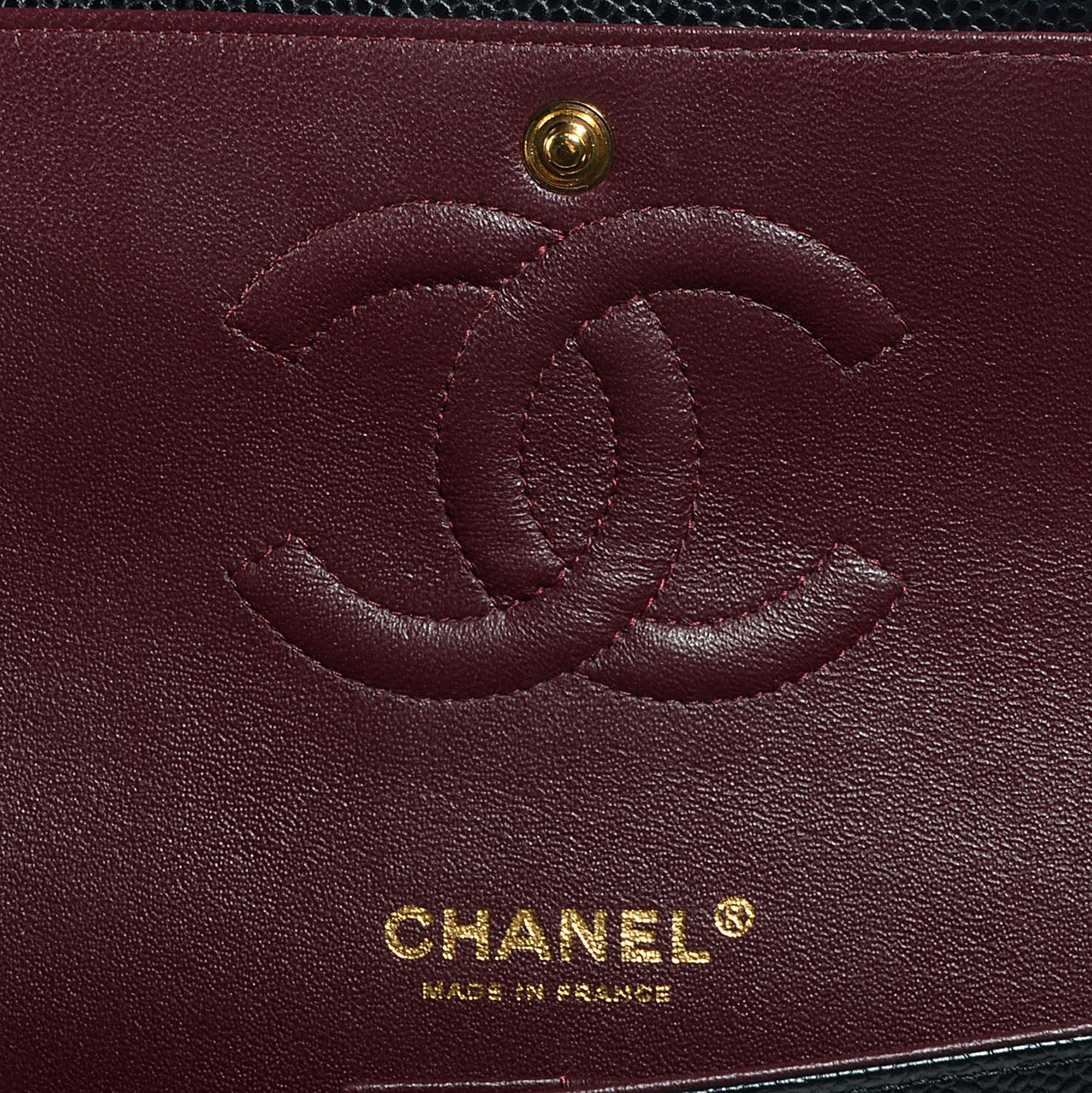 Chanel Caviar Quilted Medium Double Flap Black 7 of 9