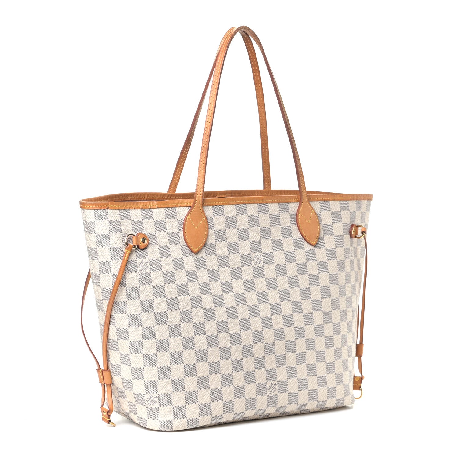 Louis Vuitton Damier Azur Neo Neverfull MM Rose Ballerine 2 of 8