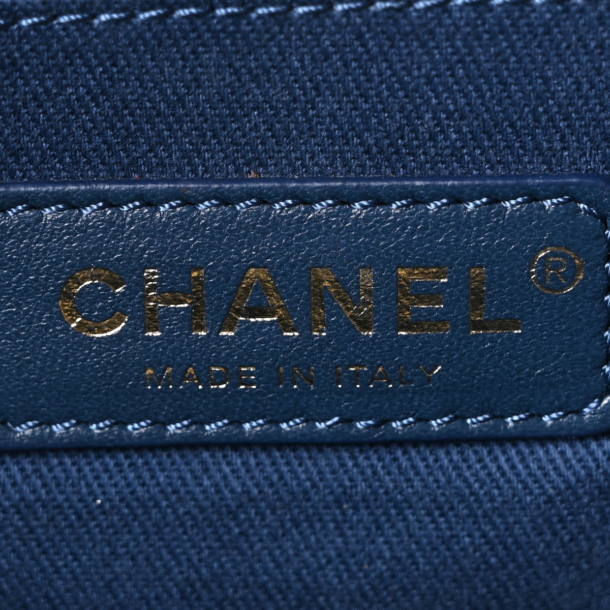 Chanel Caviar Quilted Large Coco Handle Shopping Tote Navy 7 of 11
