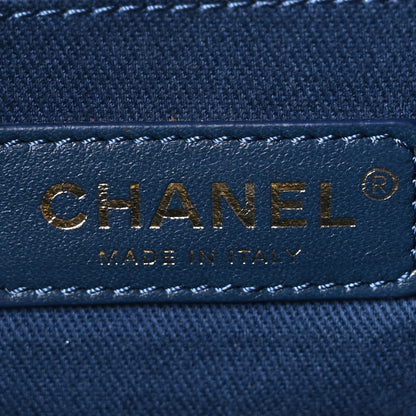 Chanel Caviar Quilted Large Coco Handle Shopping Tote Navy 7 of 11