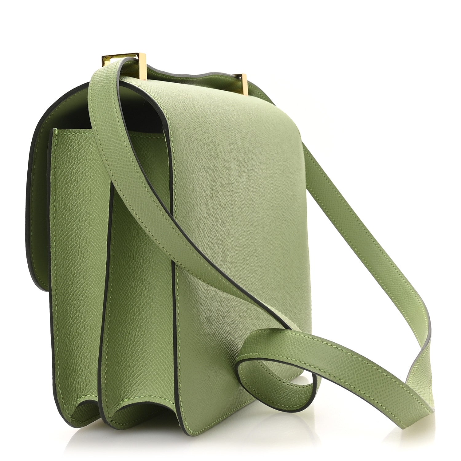 Hermes Epsom Constance 24 Vert Criquet 3 of 11