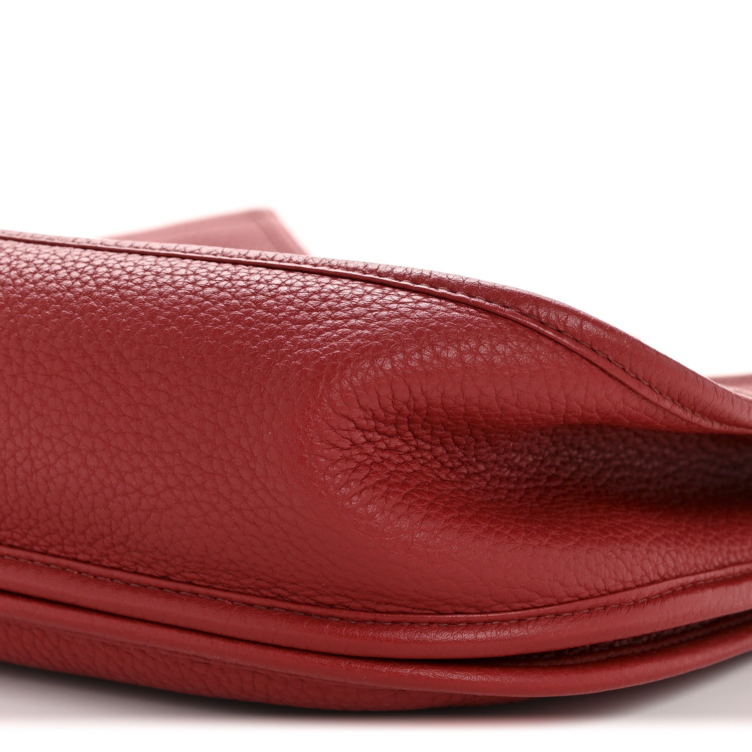 Hermes Taurillon Clemence EVELYNE III GM Rouge Garance 10 of 13