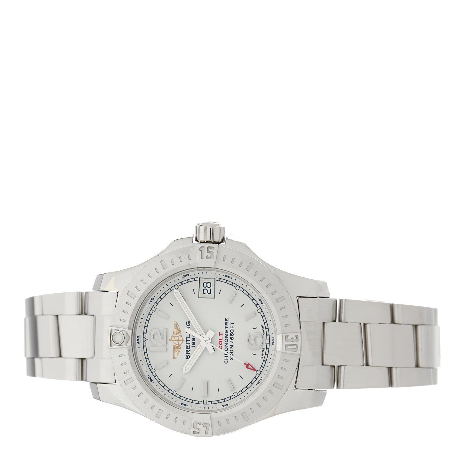 Breitling Stainless Steel 33mm Colt Lady Quartz Watch Silver A77388 2 of 5