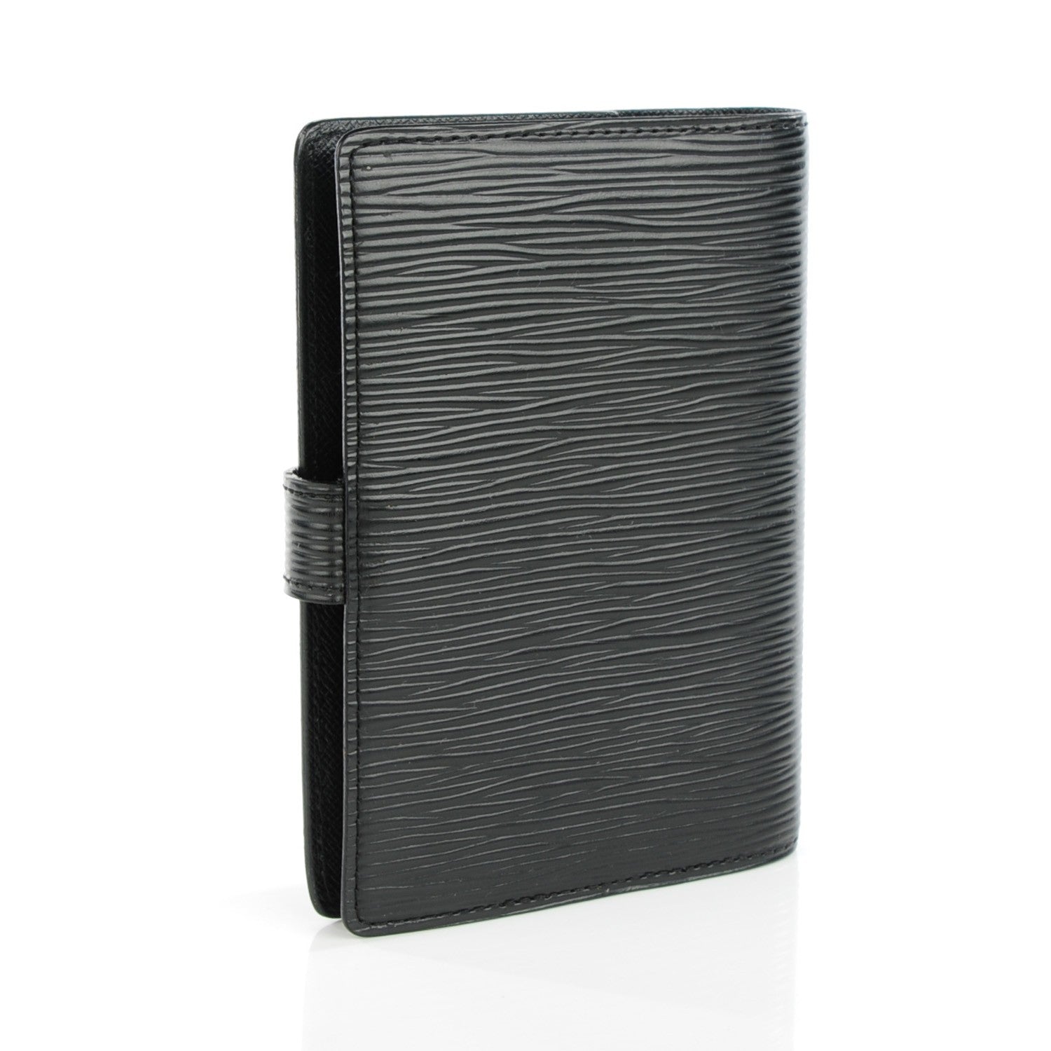 Louis Vuitton Epi Small Ring Agenda Cover Black 3 of 7