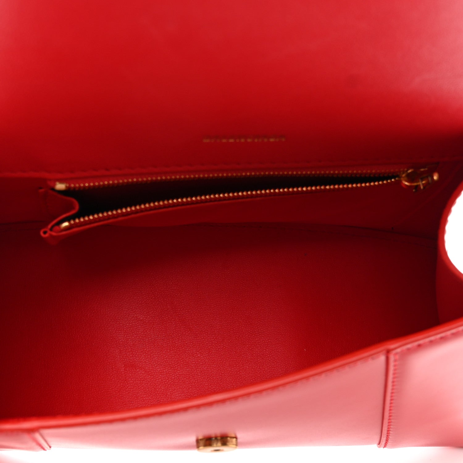 Balenciaga Shiny Box Calfskin Small Hourglass Top Handle Bag Bright Red 5 of 10