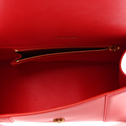 Balenciaga Shiny Box Calfskin Small Hourglass Top Handle Bag Bright Red 5 of 10