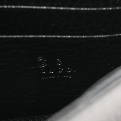 Gucci Dollar Calfskin Interlocking G Chain Wallet Black 6 of 10