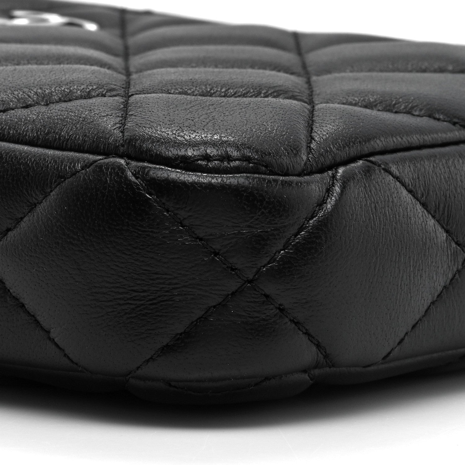 Chanel Lambskin Quilted Small Clutch With Chain Black 6 of 10