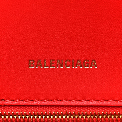 Balenciaga Shiny Box Calfskin Small Hourglass Top Handle Bag Bright Red 6 of 8