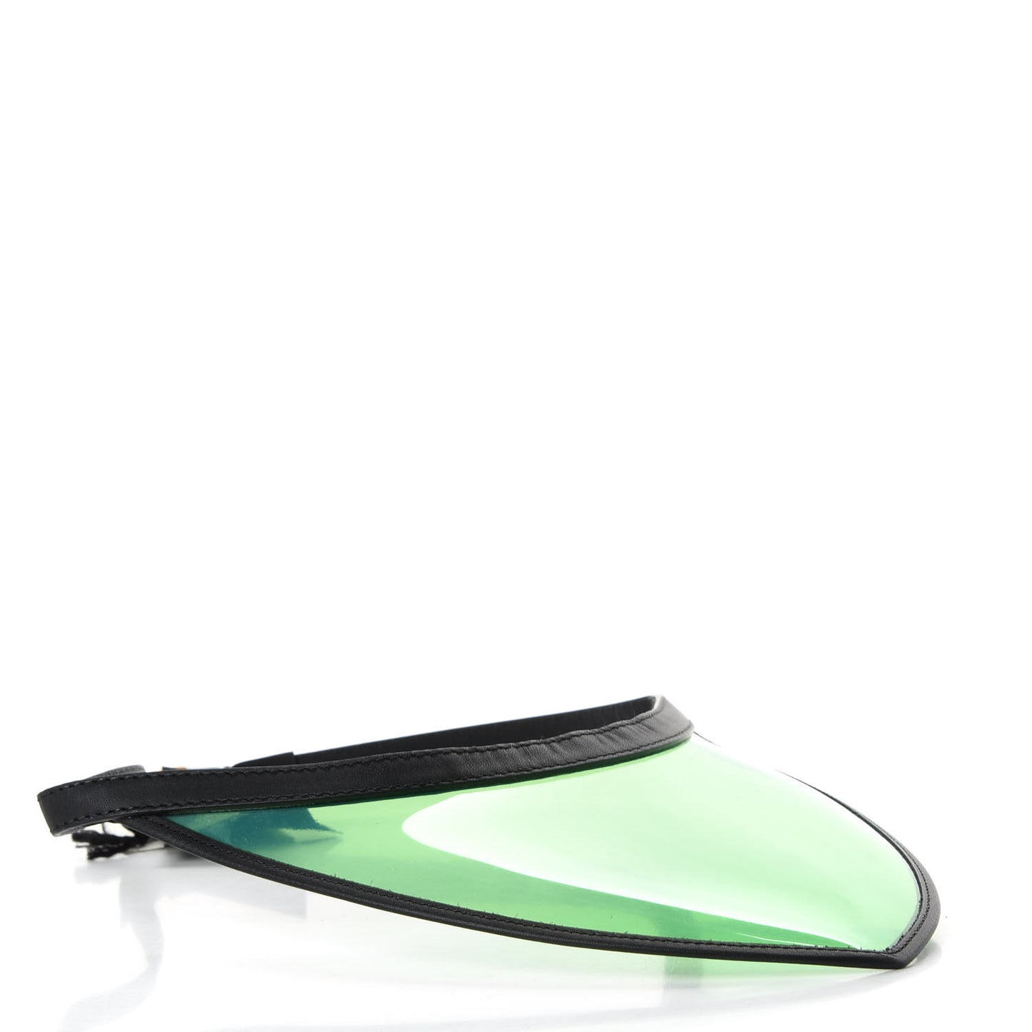 Calfskin Vinyl Visor S Black Green