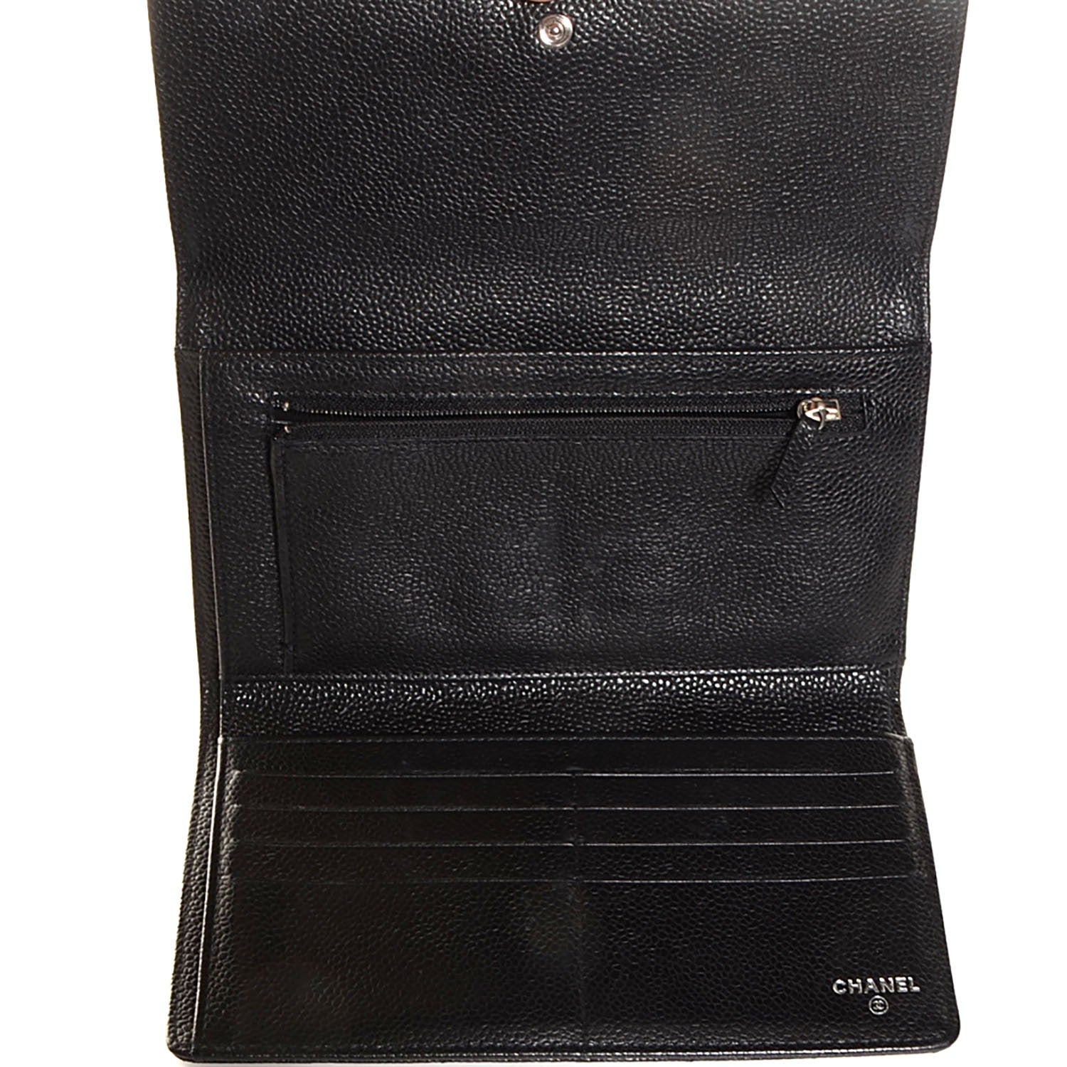 Chanel Caviar Quilted Large Flap Wallet Black 5 of 8