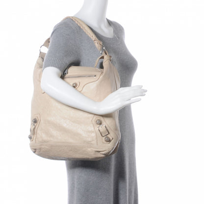 Balenciaga Agneau Giant 21 Silver Hardware Day Hobo Praline 2 of 7