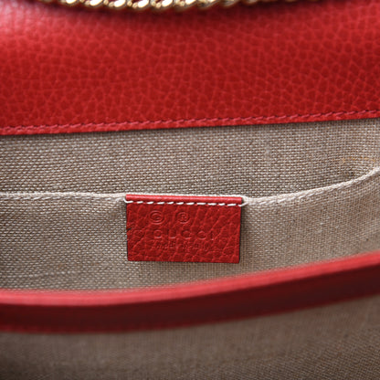 Gucci Dollar Calfskin Small Interlocking G Shoulder Bag Red 5 of 8