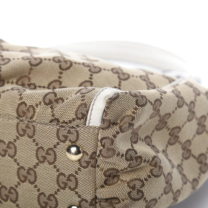 Gucci Monogram D Gold Ring Tote White 13 of 16